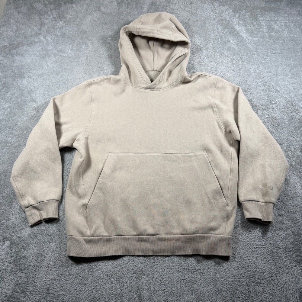 Lululemon Steady State Pullover Hoodie Mens XS Tan Oversized Relaxed Fleece